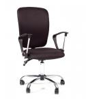 Кресло офисное Chairman 9801 chrom ткань, чёрный 15-21