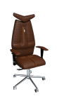 Эргономичное кресло Kulik System JET, экокожа, коричневый, дизайнерский шов