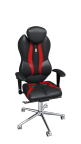 Эргономичное кресло Kulik System GRAND, экокожа, чёрный / красный
