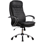 Кресло руководителя Метта LK-3CH-721, кожа, чёрный