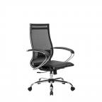 Кресло офисное Метта Комплект 9, сетка, чёрный, НИЗ хром