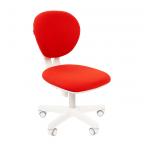 Кресло детское Chairman Kids 108, ткань, красный 26-22, белый пластик