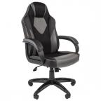 Игровое кресло Chairman GAME 17, экокожа, чёрный / серый