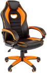 Игровое кресло Chairman GAME 16, экокожа, чёрный / оранжевый