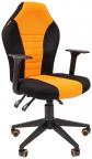 Игровое кресло Chairman GAME 8, ткань, оранжевый / чёрный