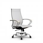 Кресло офисное Метта Комплект 9, сетка, белый, НИЗ хром