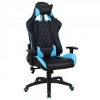 Игровое кресло BRABIX GT Master GM-110, чёрный / голубой, экокожа