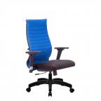 Кресло офисное Метта Комплект 19/2D, сетка, синий/чёрный, НИЗ пластик
