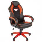 Игровое кресло Chairman GAME 16, экокожа, чёрный / красный
