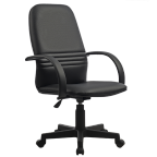 Кресло офисное Метта CP-1PL-721 кожа, чёрный