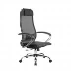 Кресло офисное Метта Комплект 4, сетка, чёрный, НИЗ хром