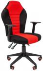 Игровое кресло Chairman GAME 8, ткань, красный / чёрный